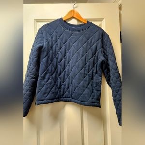 Athleta Quilted Lined Sweatshirt, XXS